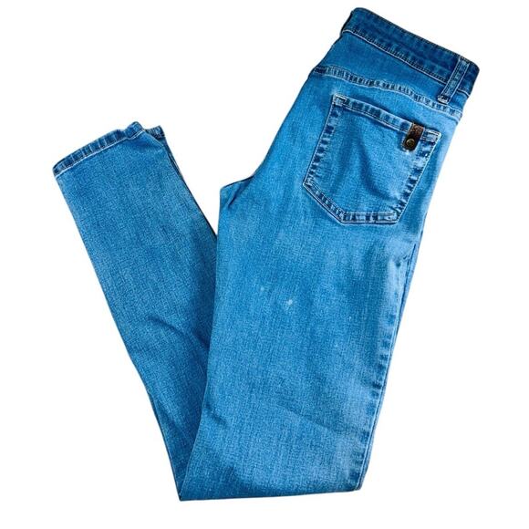 Women's Roxy Skinny Jeans Sz 28 Medium Blue Wash Stretch Midrise 30" Inseam - Picture 9 of 9